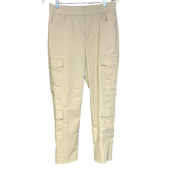 ZARA cargo ankle pants tan pockets gorpcore casual size large - Picture 1 of 7